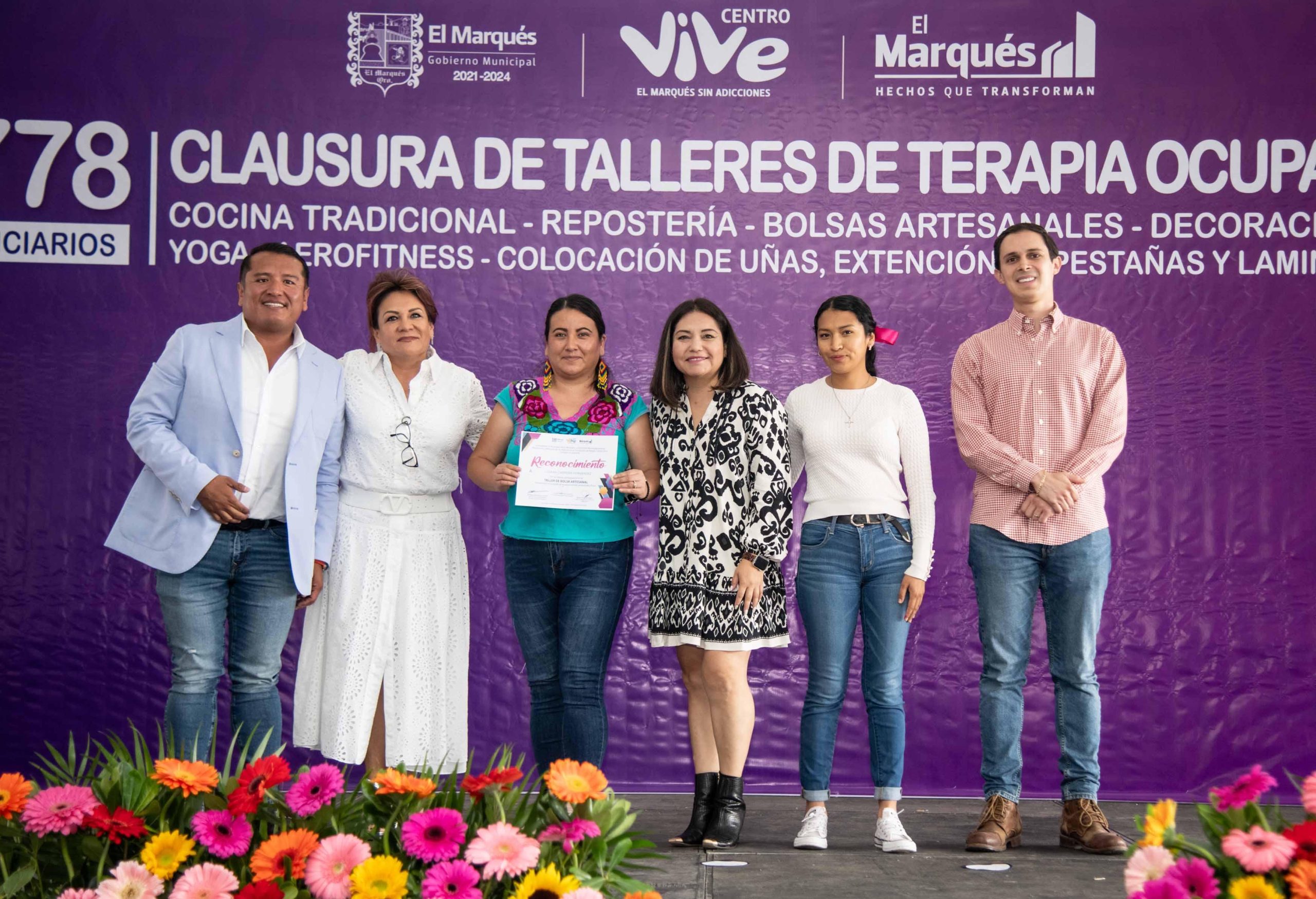 Claudia Martínez clausura la 6a edición de talleres de terapia ocupacional