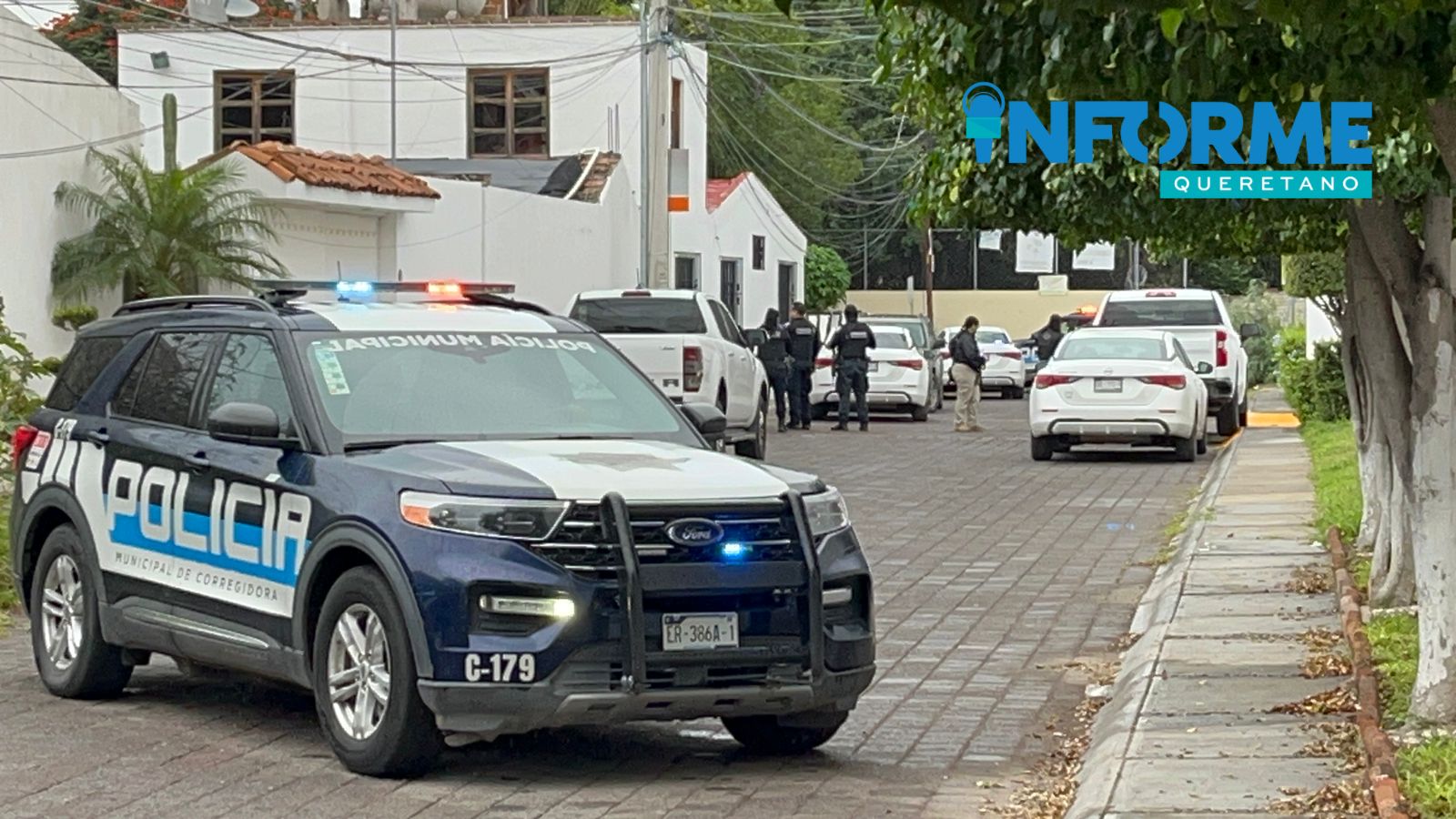 Operativo de la Fiscalía de Querétaro en Fraccionamiento Los Callejones en Corregidora