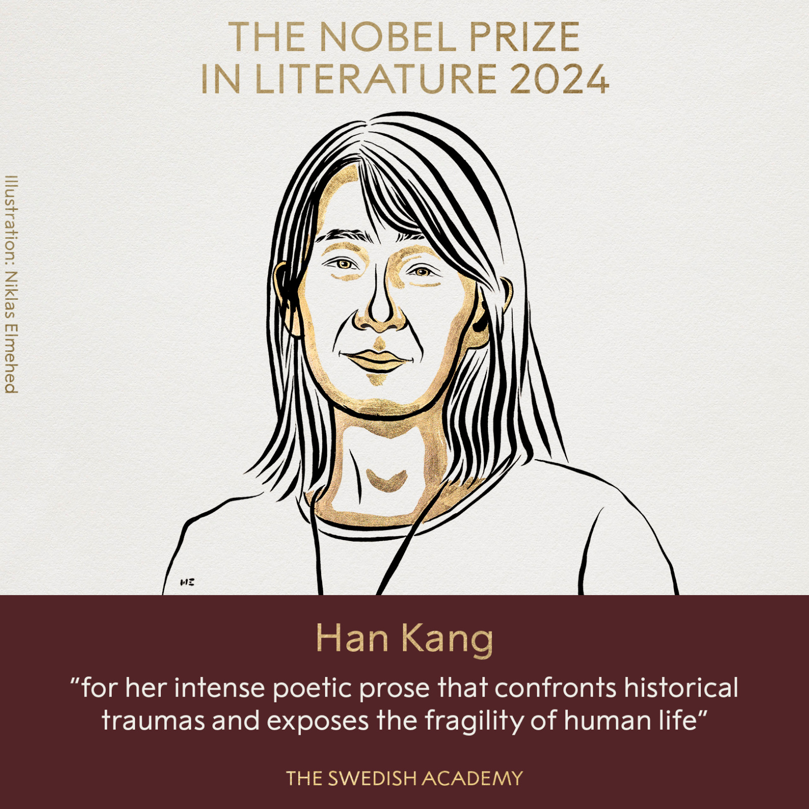 Han Kang gana el Premio Nobel de Literatura 2024