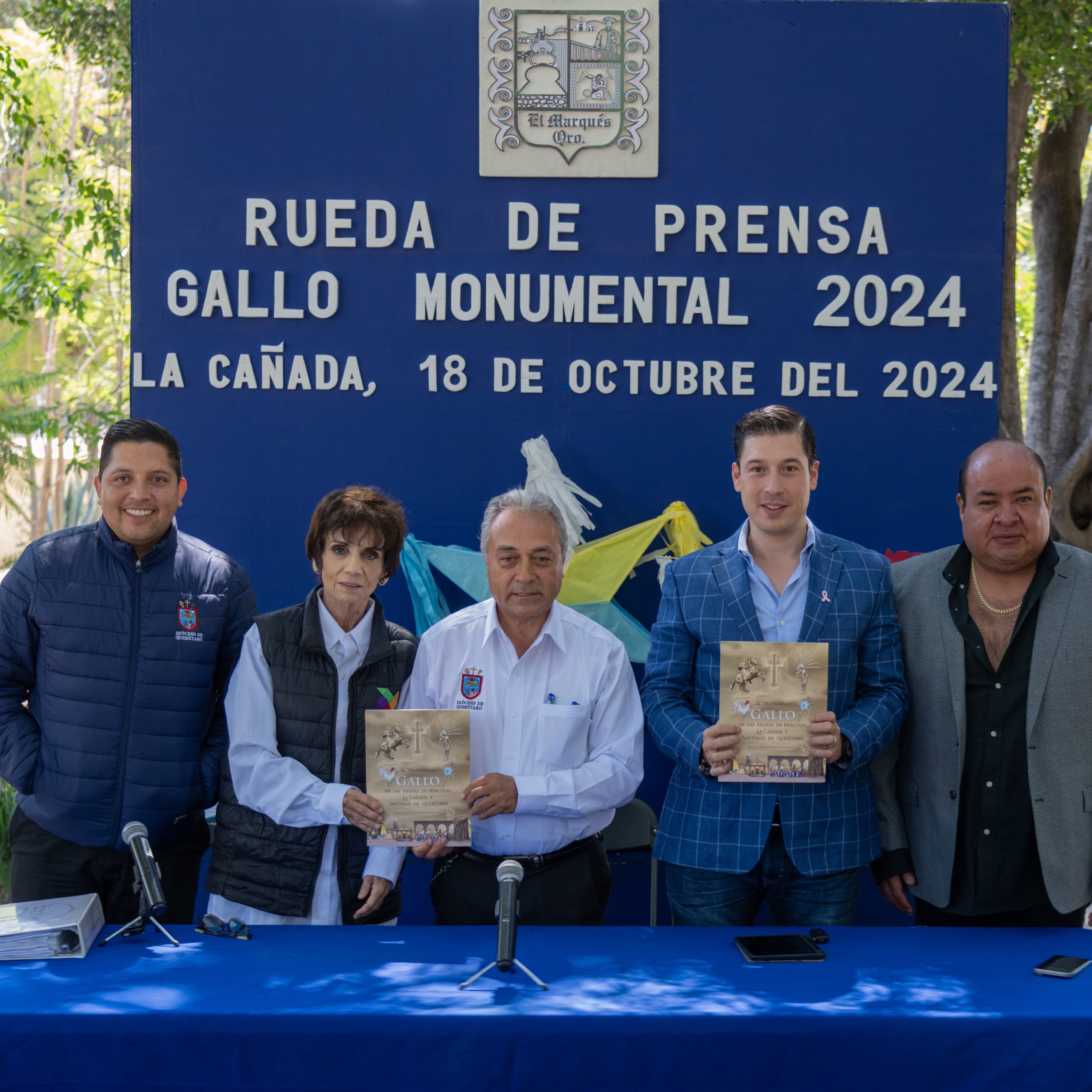 Rodrigo Monsalvo encabeza rueda de prensa para presentar el “Gallo Monumental 2024”