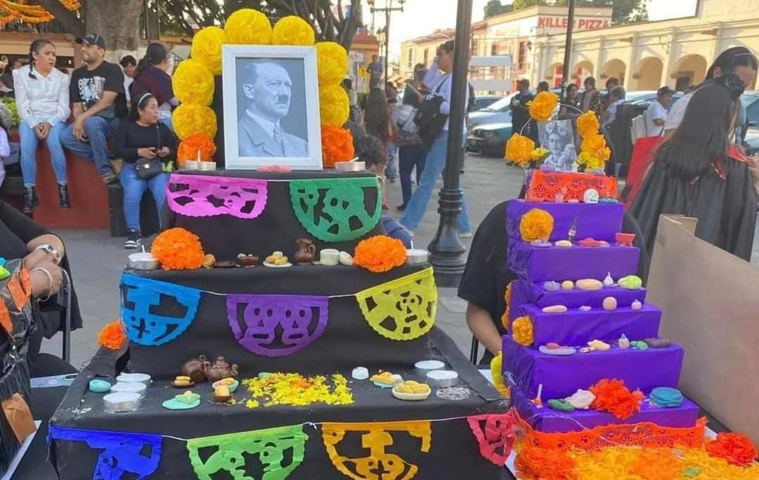 Realizan Altar a Adolfo Hitler líder Nazi en El Pueblito