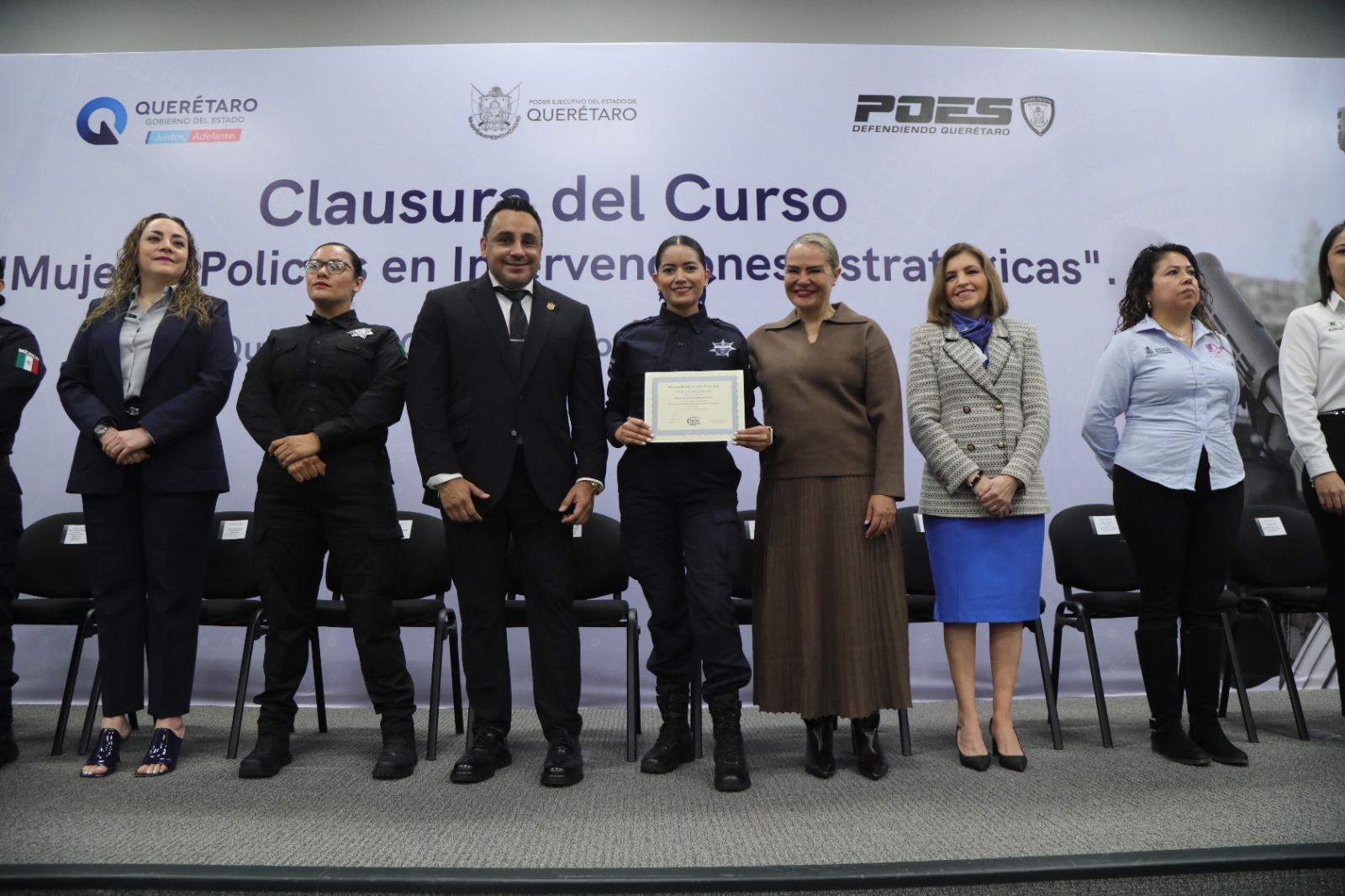 SSC encabeza clausura de curso de mujeres policías en intervenciones estratégicas