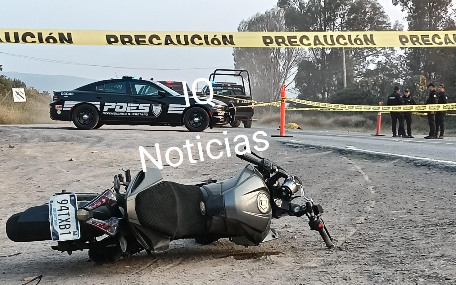 Biker muere en la carretera a Coroneo