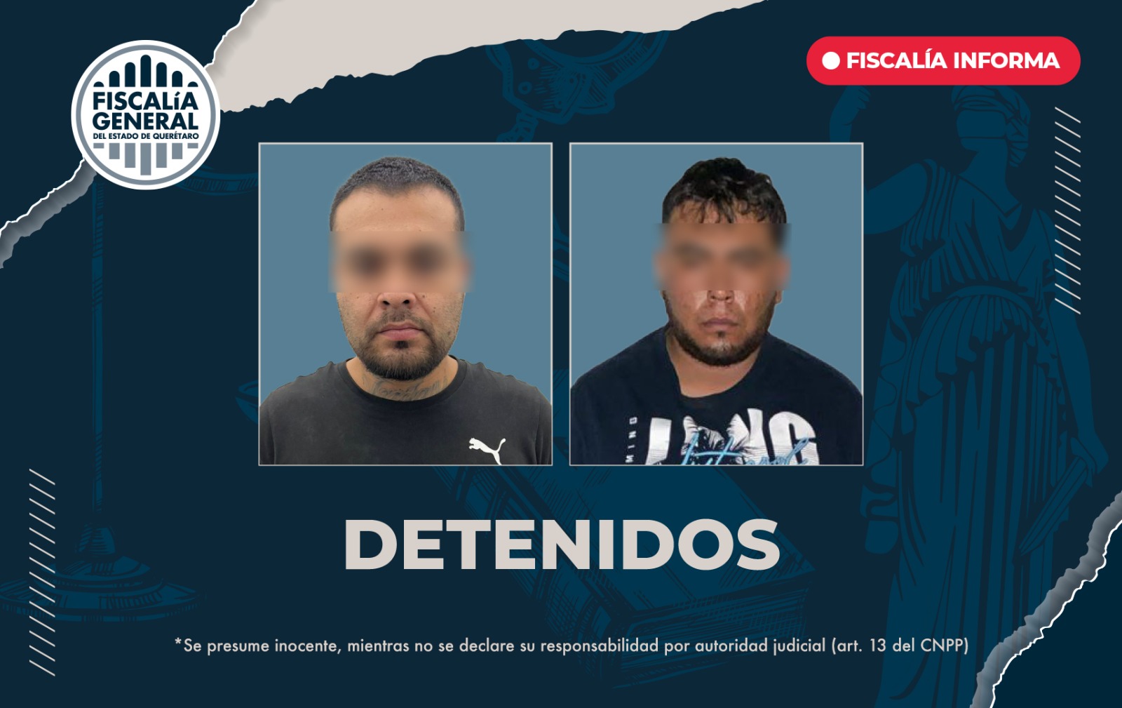 Fiscalía de Querétaro detiene a dos implicados en masacre de Los Cantaritos