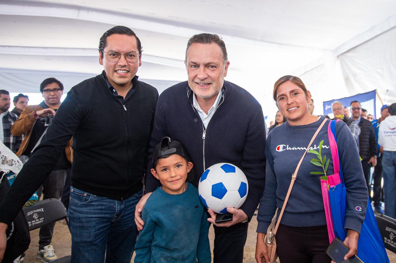 Encabezan Chepe Guerrero y Mauricio Kuri Jornada Aquí Contigo en Charco Blanco