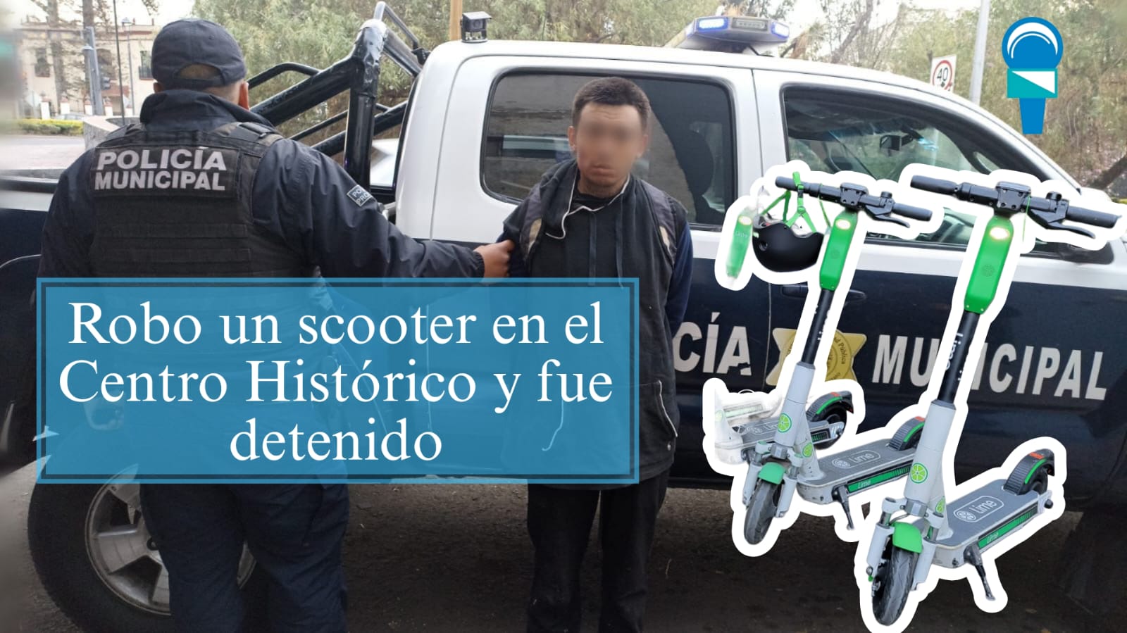 SSPMQ detiene a sujeto por robo scooter en el Centro Histórico