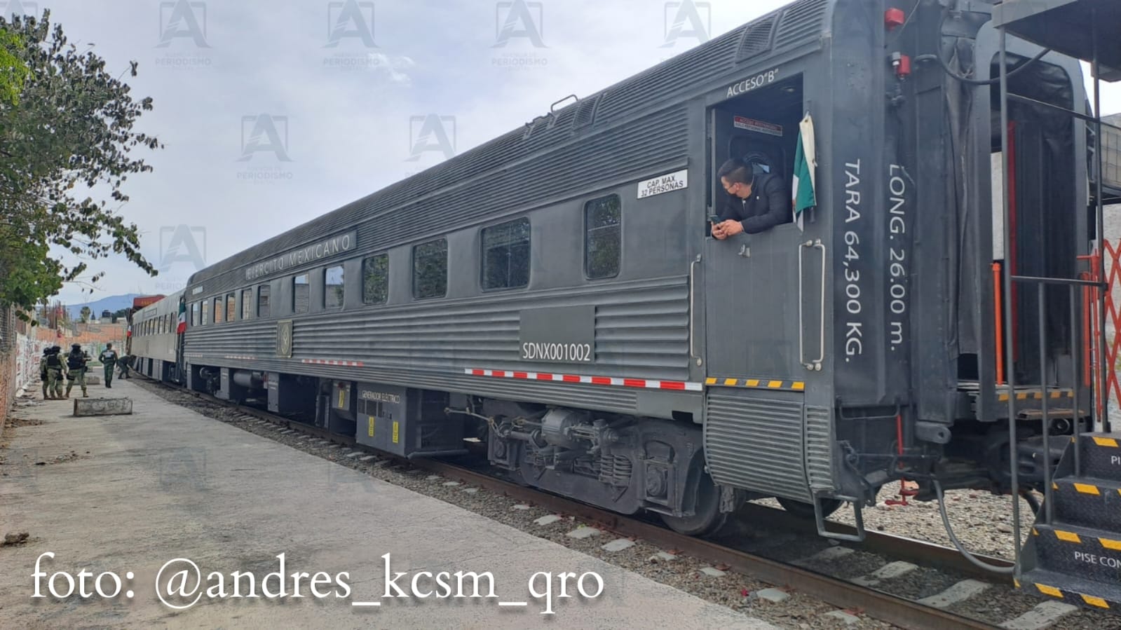 Tren militar inspecciona ruta México-Querétaro