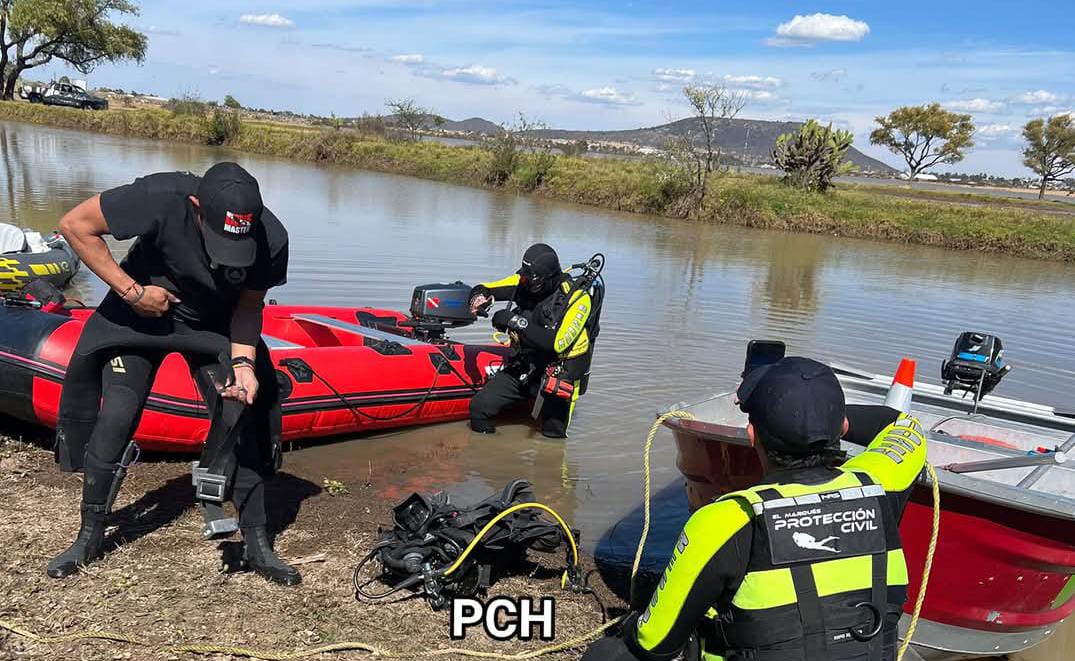 Localizan cuerpo de hombre tras siete días de búsqueda en la presa Capula en Huimilpan