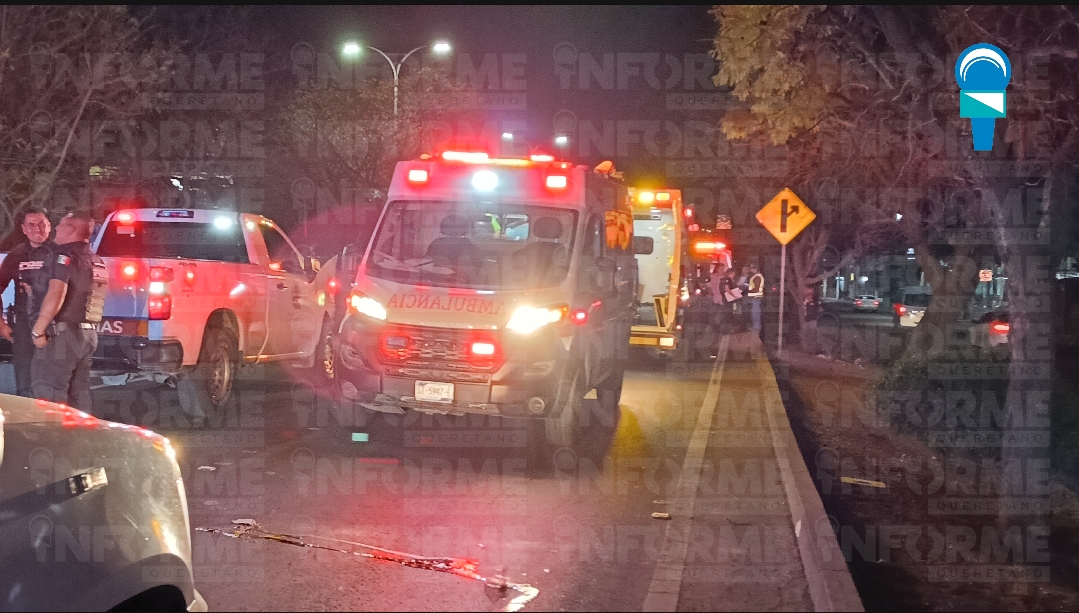 Hombre murió arrollado en carriles centrales de Bernardo Quintana