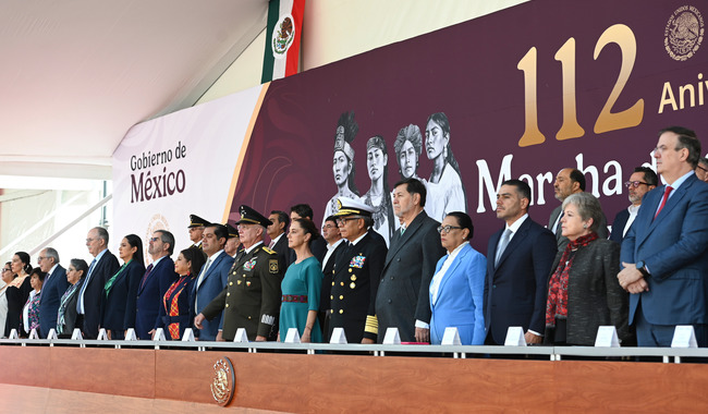 Encabeza Presidenta Claudia Sheinbaum Conmemoración del 112 Aniversario de la Marcha de la Lealtad