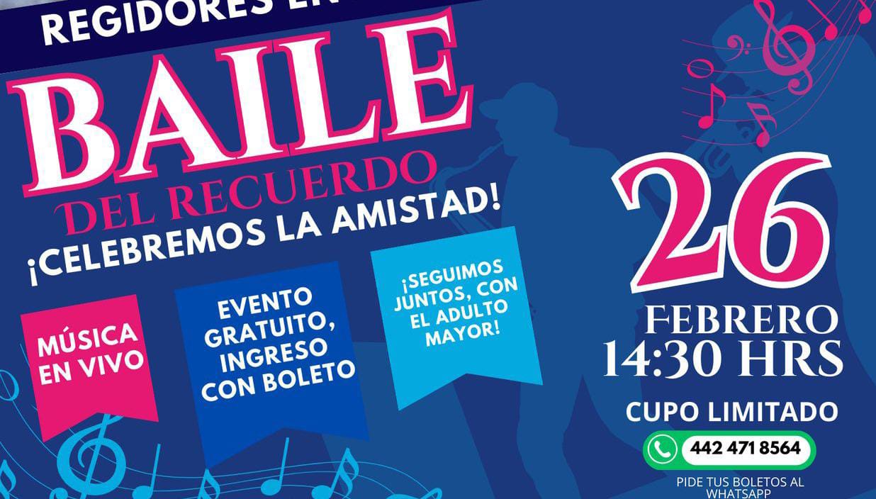 Invitan grupo de Regidores en Acción a “El Baile Del Recuerdo”