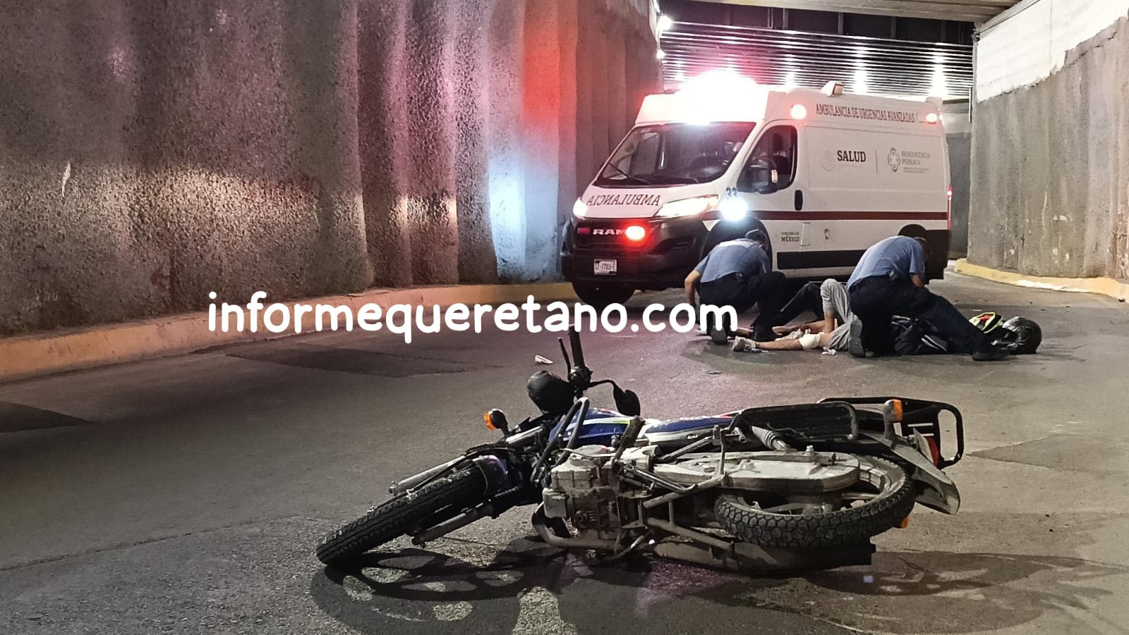 Motociclistas terminan lesionados tras derrape en el P5F