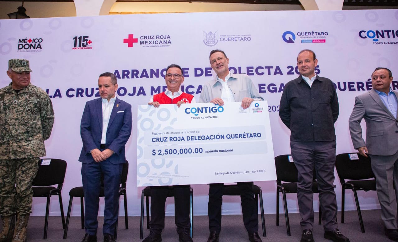 Encabeza Mauricio Kuri Colecta Anual 2025 de la Cruz Roja