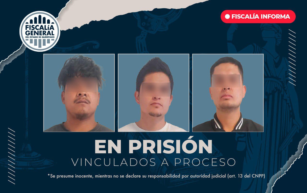 En prisión tres personas por homicidio en grado de tentativa en San Juan del Río