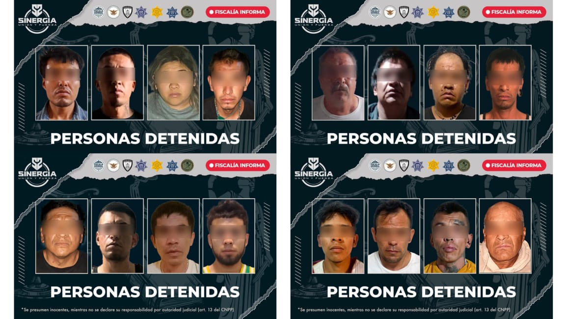 Operativo sinergia contra narcomenudeo dejo 16 detenidos y droga asegurada!
