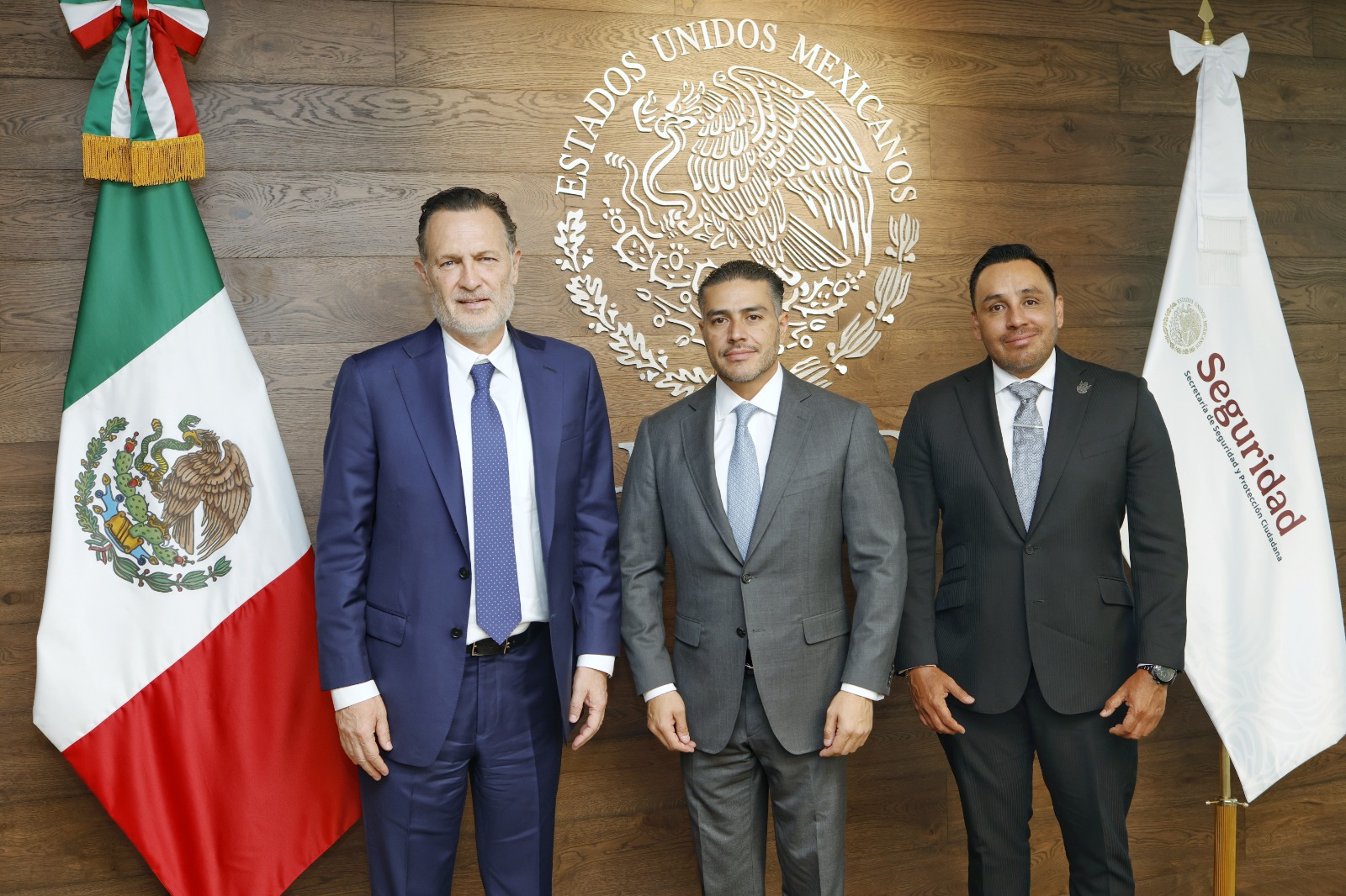 Reafirman Mauricio Kuri y Omar García Harfuch trabajo coordinado por la seguridad