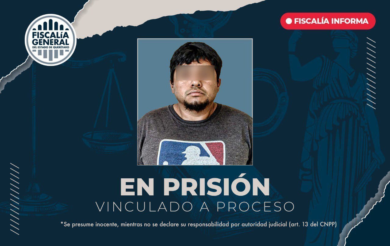 Obtiene FGE vinculación a proceso por robo a establecimiento comercial en Tequisquiapan