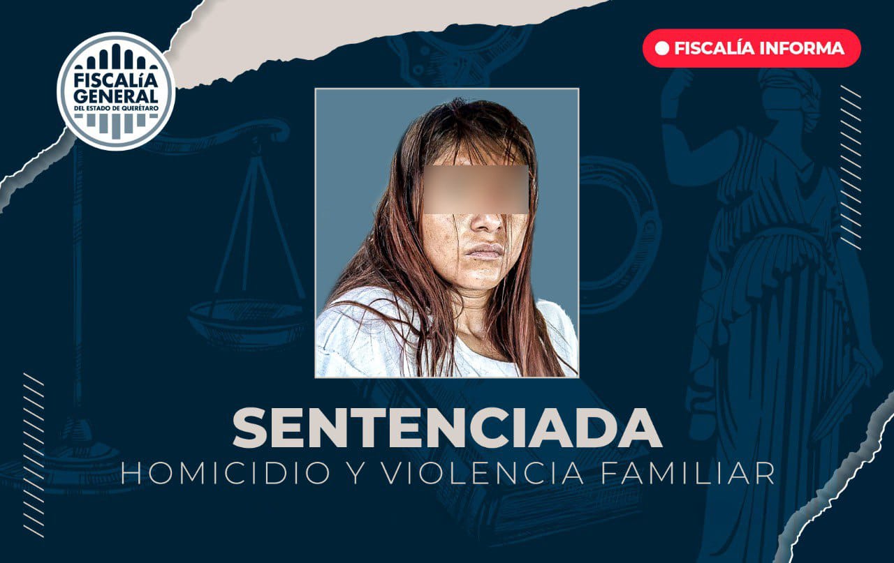 Obtiene FGE sentencia de 25 años de prisión por homicidio calificado y violencia familiar