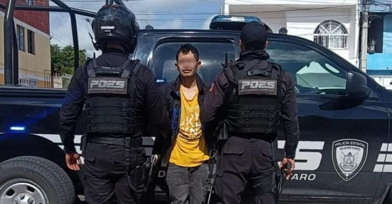 En El Tintero, POES detiene a sujeto y asegura vehículo robado