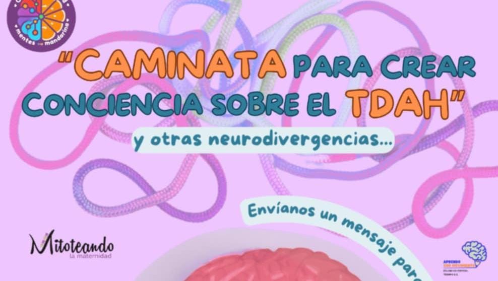 Convocan a caminata en Querétaro para crear conciencia sobre el TDAH y la neurodiversidad