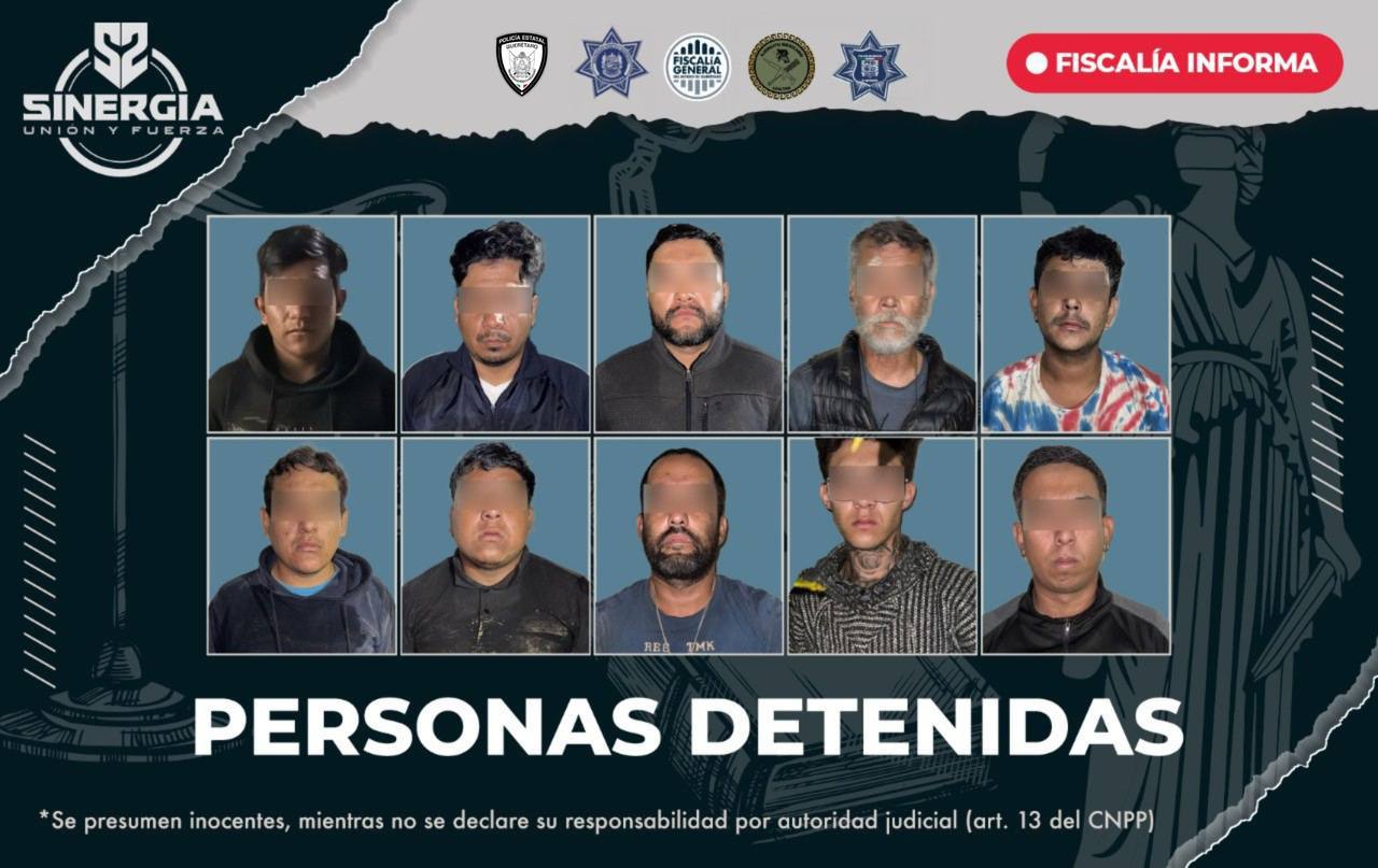 Ejecuta FGE cateos en Sinergia en El Marqués y Corregidora con 10 detenciones y aseguramiento de 48 vehículos