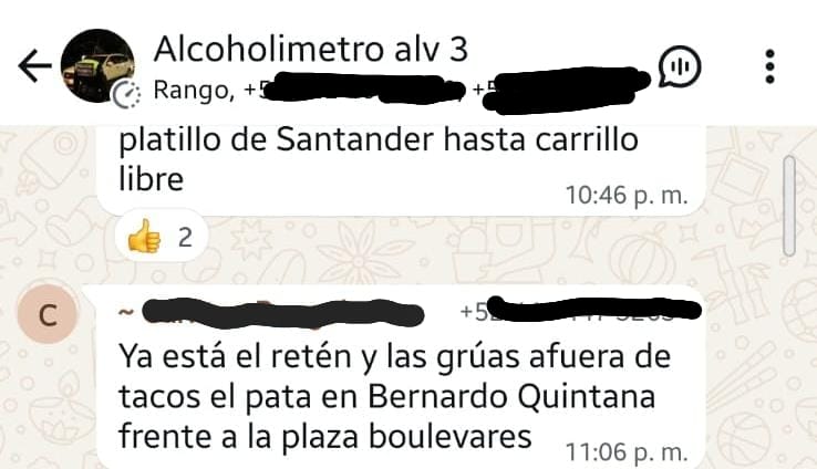 Advierte Felifer que monitorearán grupos sobre alcoholímetro