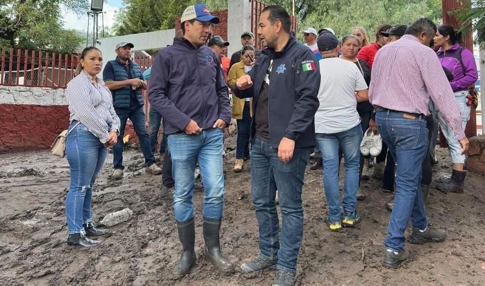 Supervisa Rodrigo Monsalvo afectaciones tras intensas lluvias en El Marqués