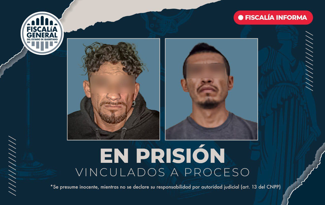 Obtiene FGE vinculación a proceso de dos personas por homicidio en La Sierrita