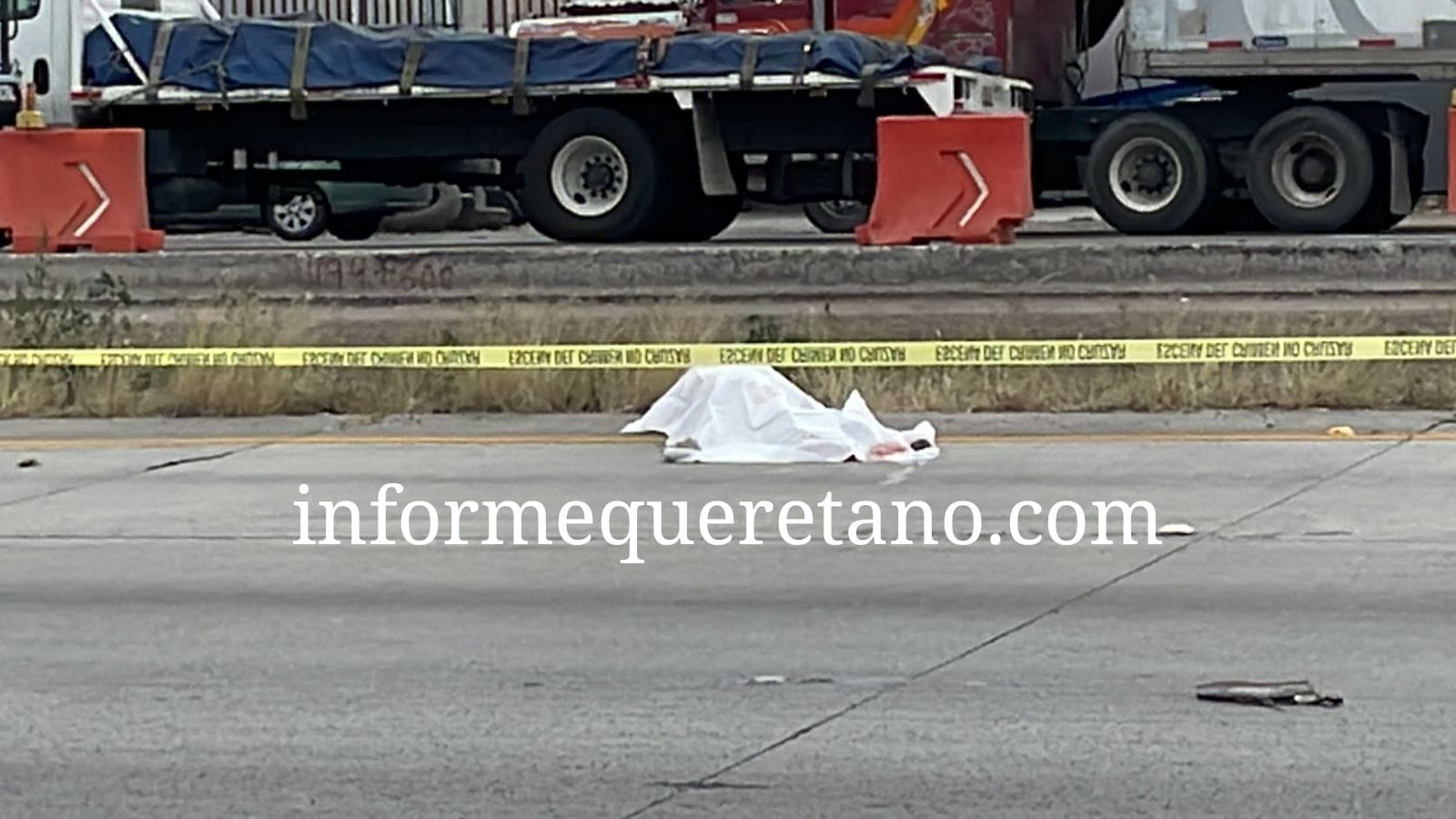 Persona muere arrollada en la México Querétaro en el municipio de El Marqués!