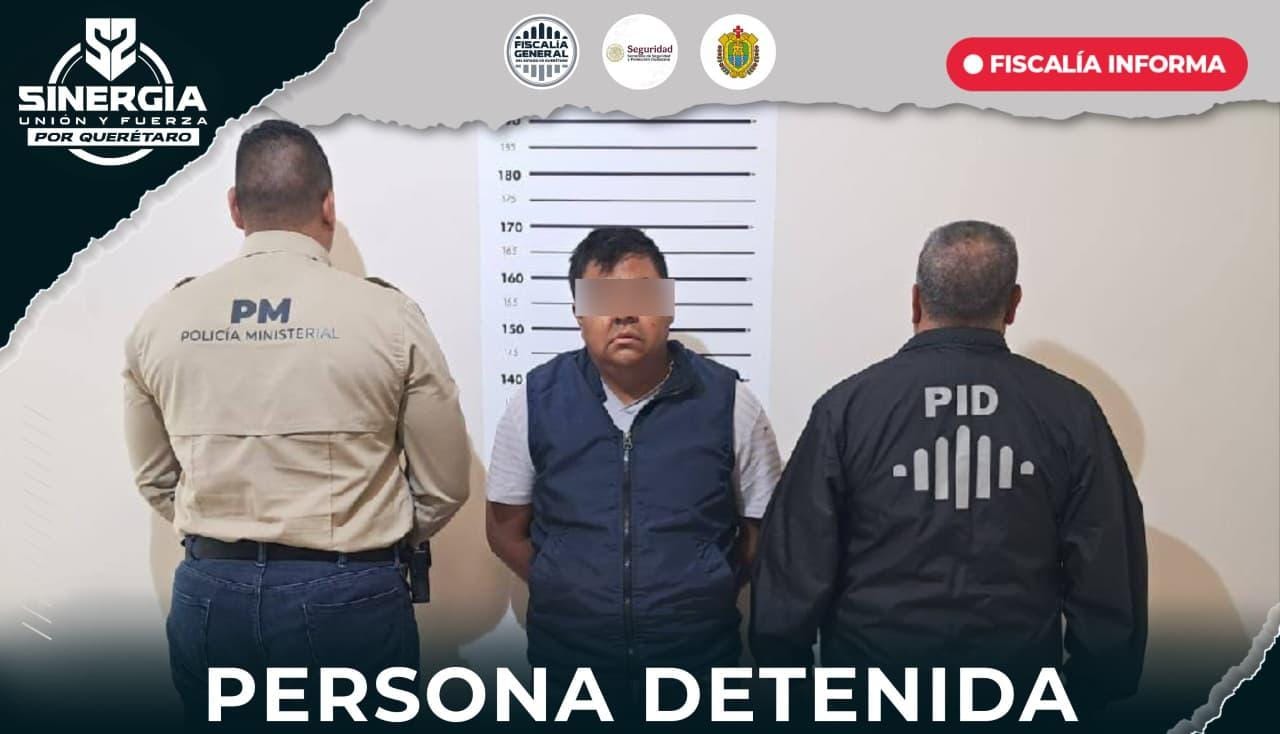 Sinergia por Querétaro permite detención de imputado, por feminicidio ocurrido en Veracruz