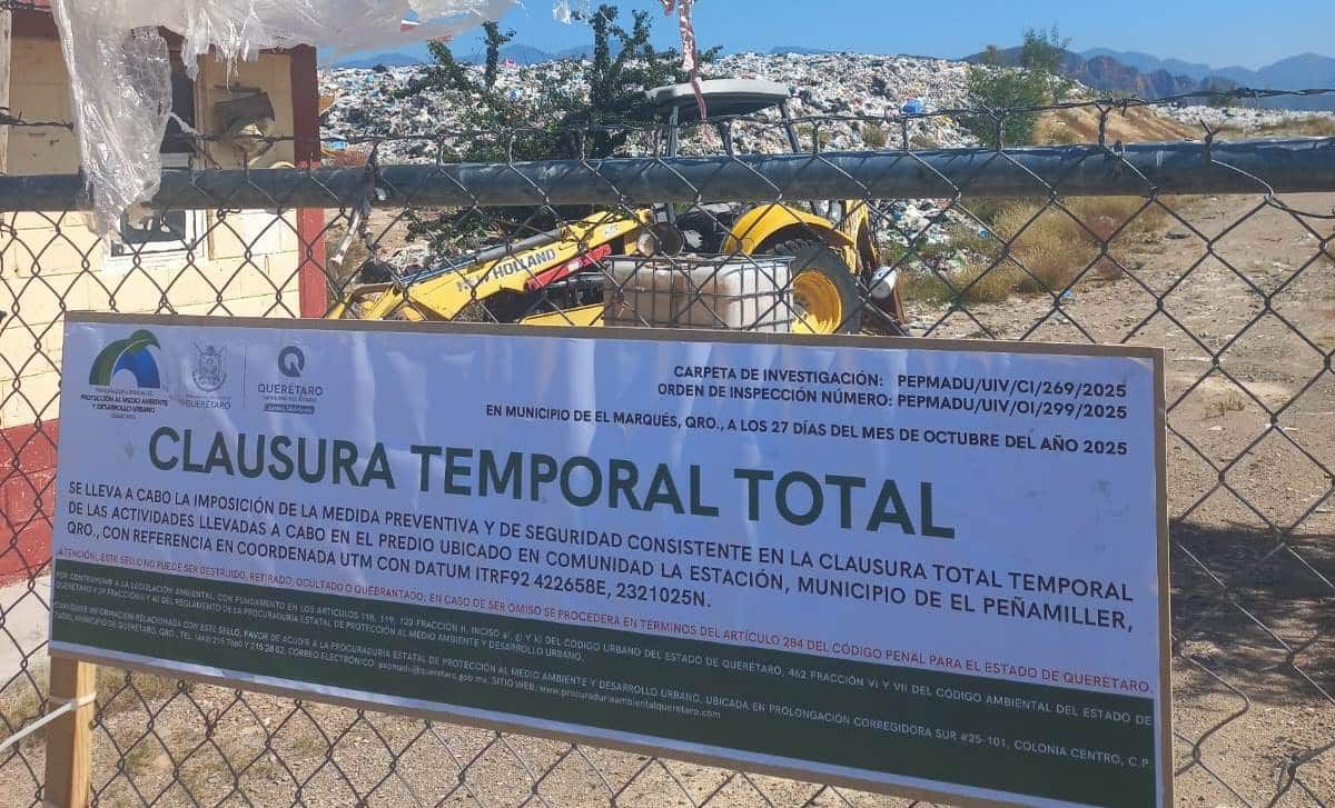 Clausuran relleno sanitario de Peñamiller!