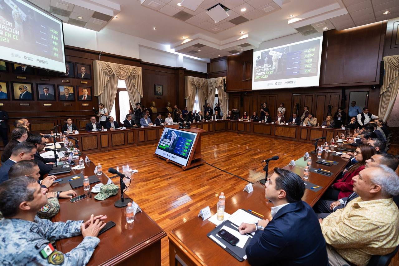 Participa Felifer Macías en la Novena Sesión del Consejo Estatal de Seguridad