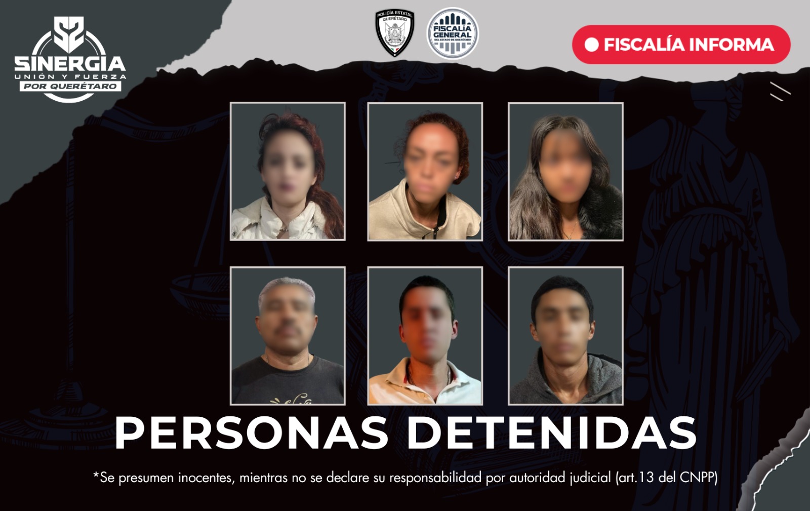 Sinergia realiza cateo en El Marqués; seis personas detenidas y narcótico asegurado