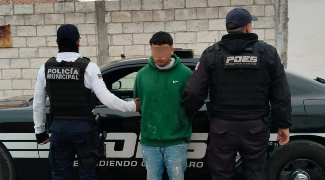 POES y SSPMQ detienen a individuo por posesión de narcótico en Santa Rosa Jáuregui