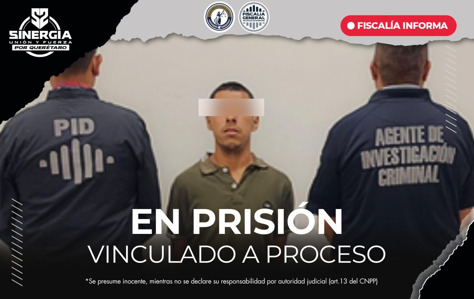 En Prisión por homicidio calificado ocurrido en la colonia El Salitre