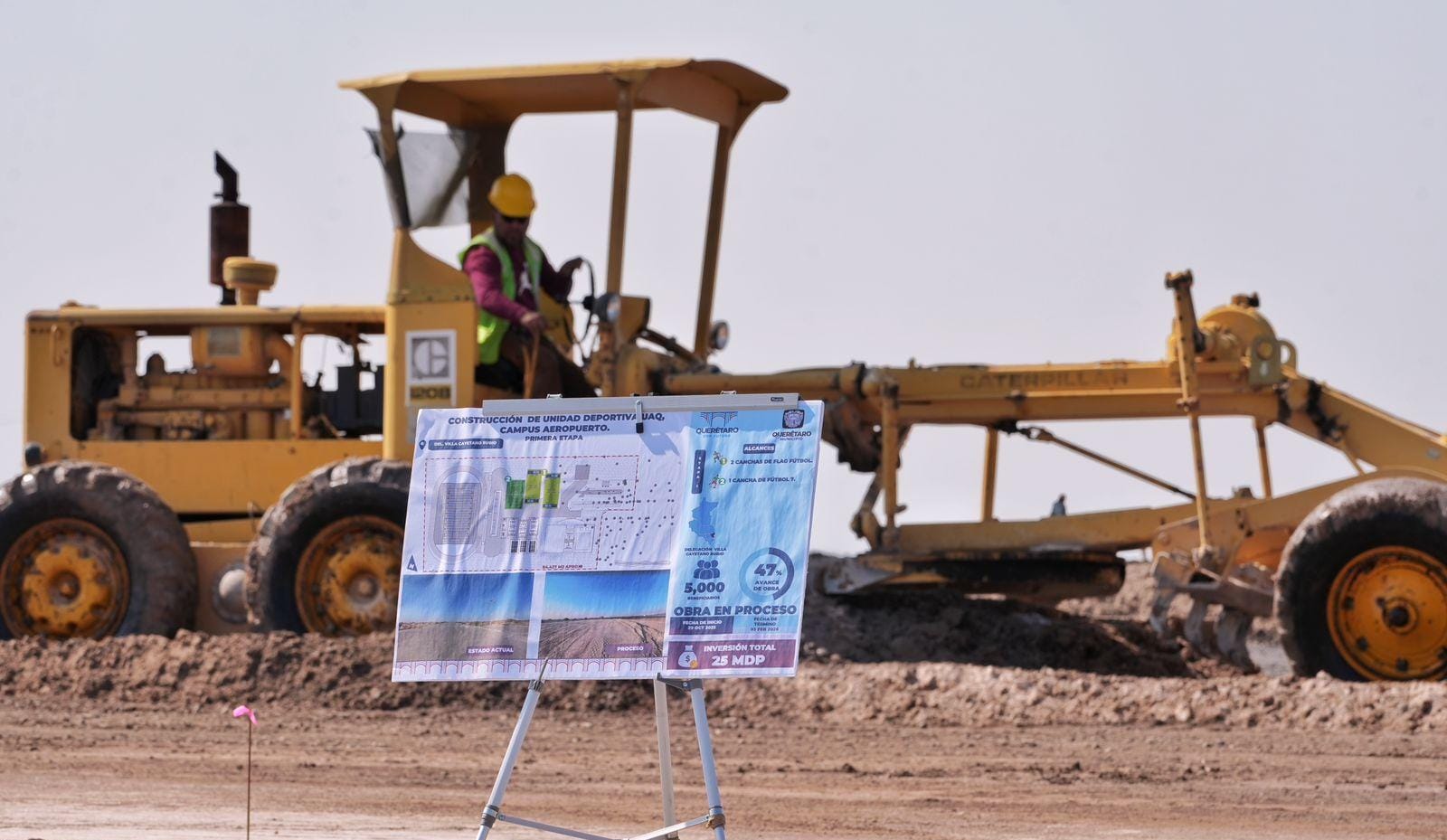 Informa Felifer Macías inicio de la unidad deportiva de la UAQ Campus Aeropuerto