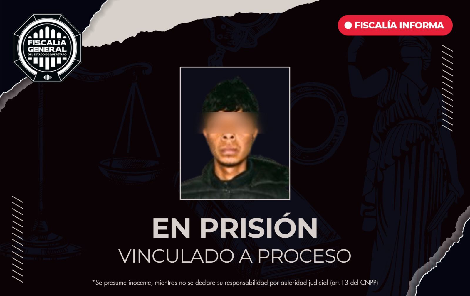 En prisión por lesiones calificadas tras agresión con arma de fuego en Santa Rosa Jáuregui