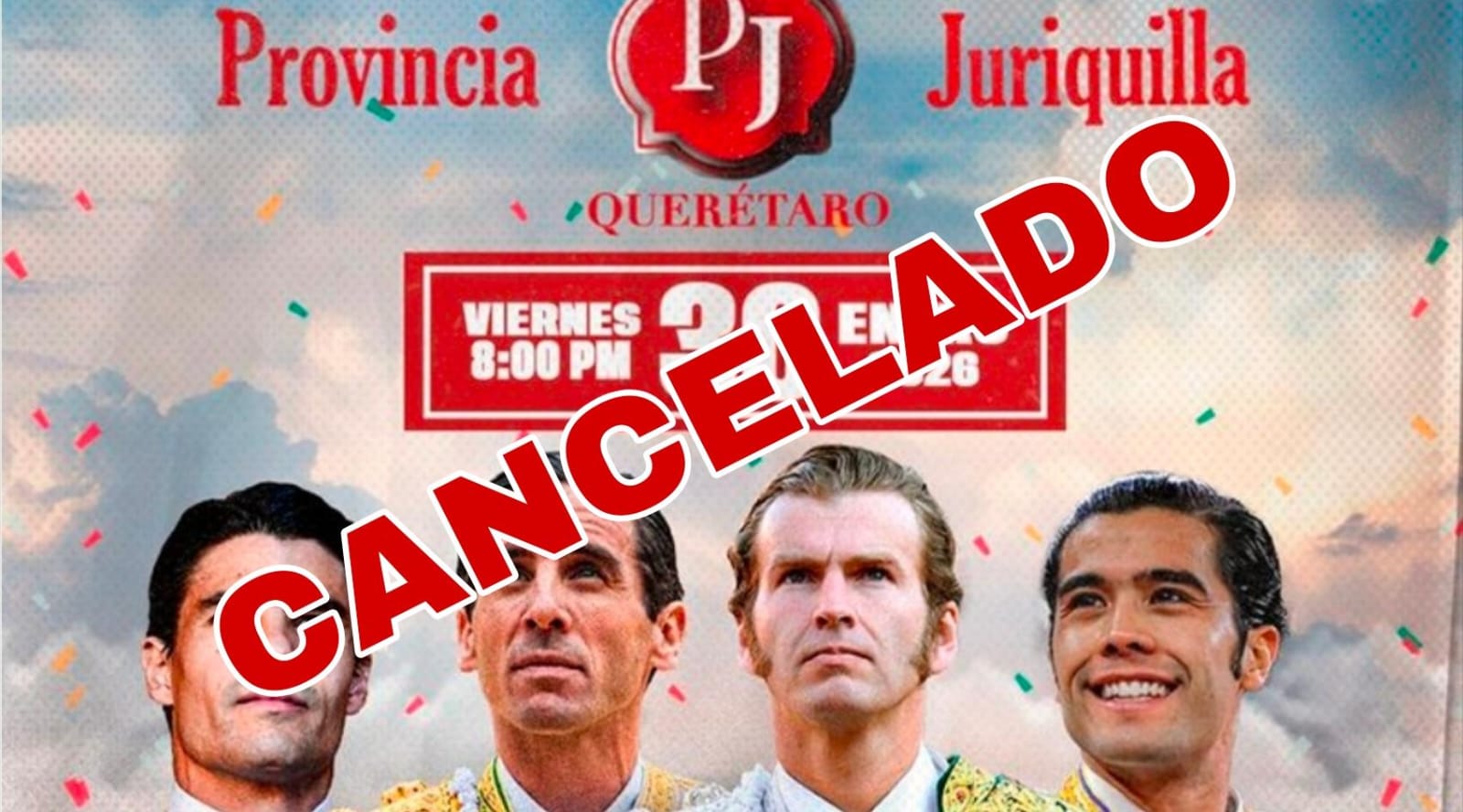 CANCELAN CORRIDA DE TOROS DE JURIQUILLA