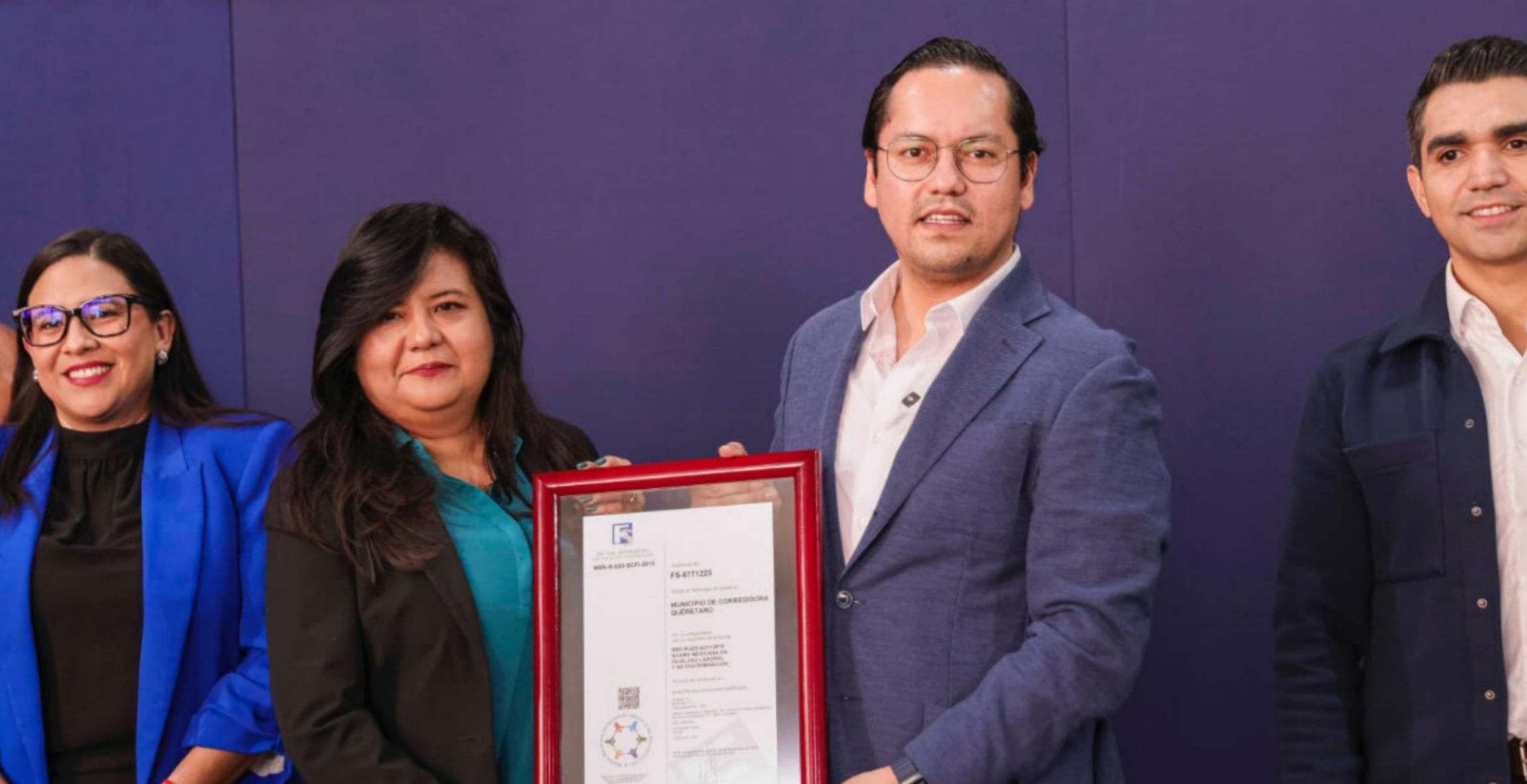 Corregidora, primer municipio del estado en recibir la Certificación en Igualdad Laboral y No Discriminación