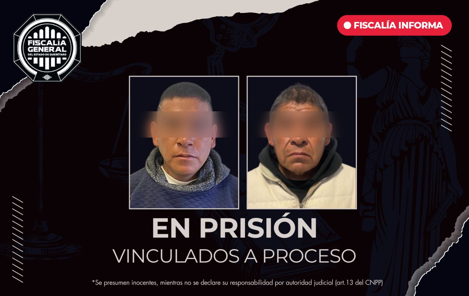 En prisión padre e hijo por feminicidio y desaparición de una mujer