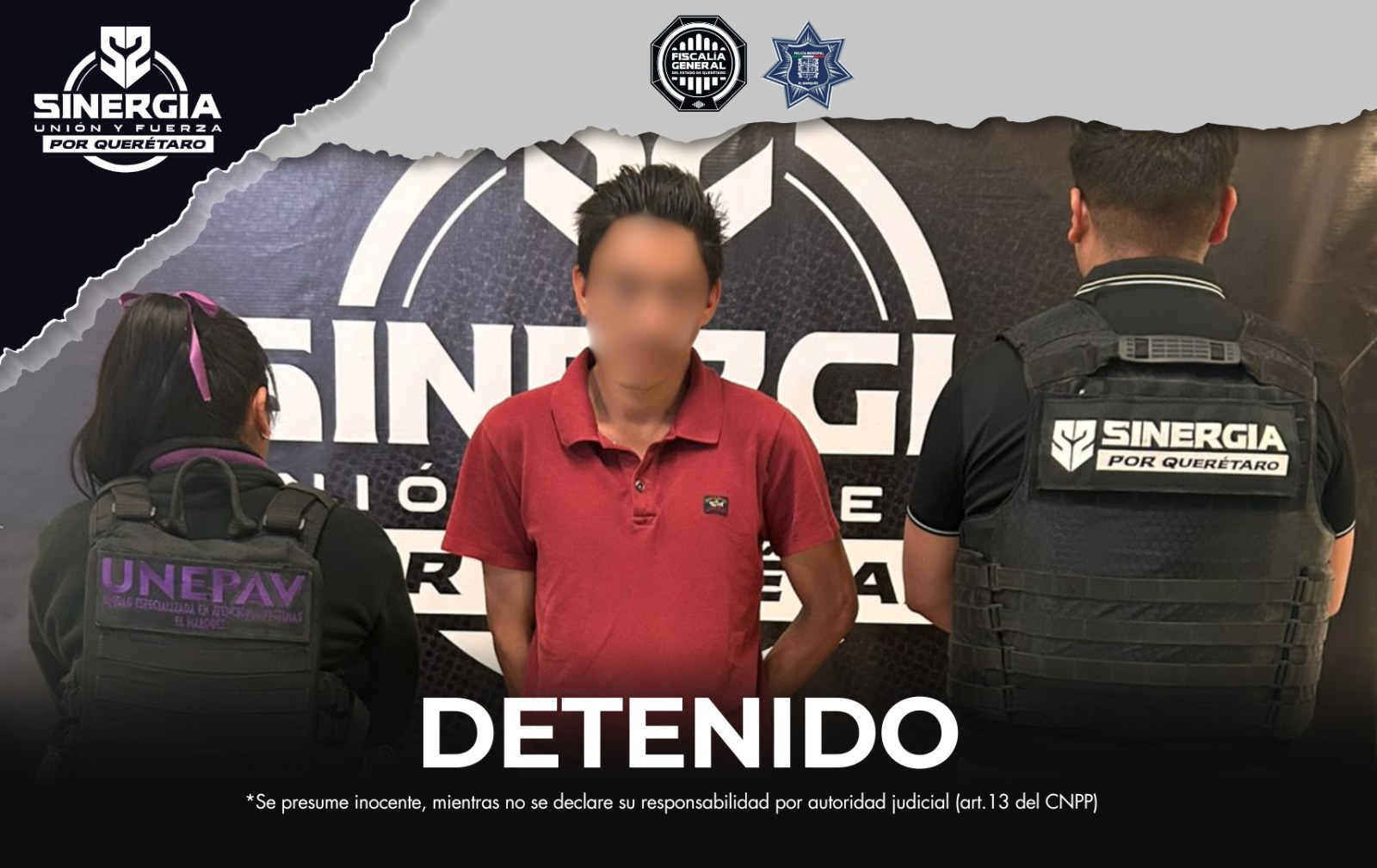 Sinergia cumplimenta orden de aprehensión por homicidio calificado en El Marqués