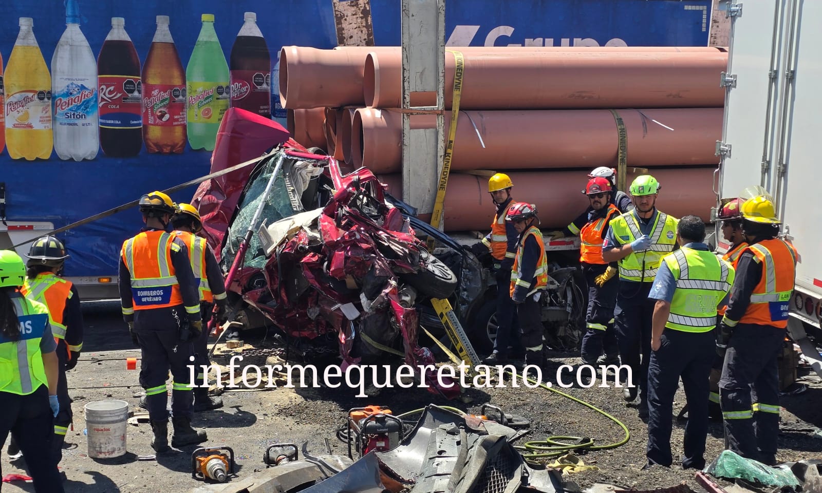 FATAL CARAMBOLA EN LA MÉXICO QUERÉTARO DEJÓ DOS MUERTOS!