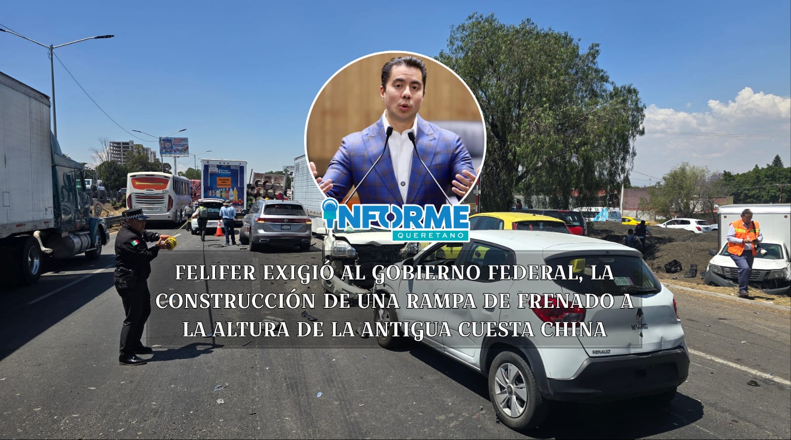 FELIFER EXIGE RAMPA DE FRENADO PARA LA CARRETERA 57