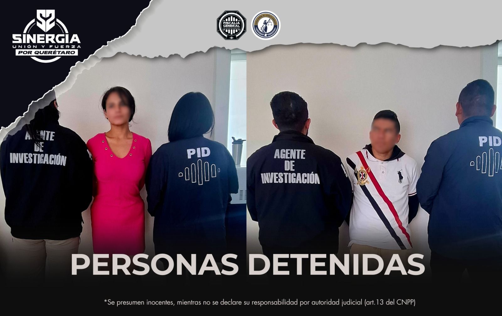 Sinergia cumplimenta órdenes de aprehensión en Guanajuato por homicidio doloso cometido en San Juan del Río