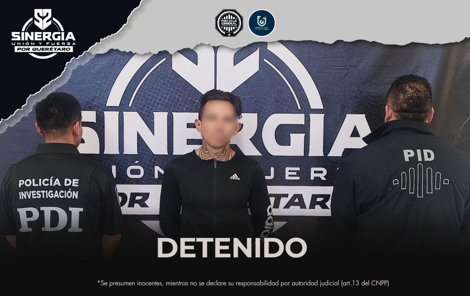 Sinergia cumplimenta orden de aprehensión por robo agravado cometido en Ciudad de México