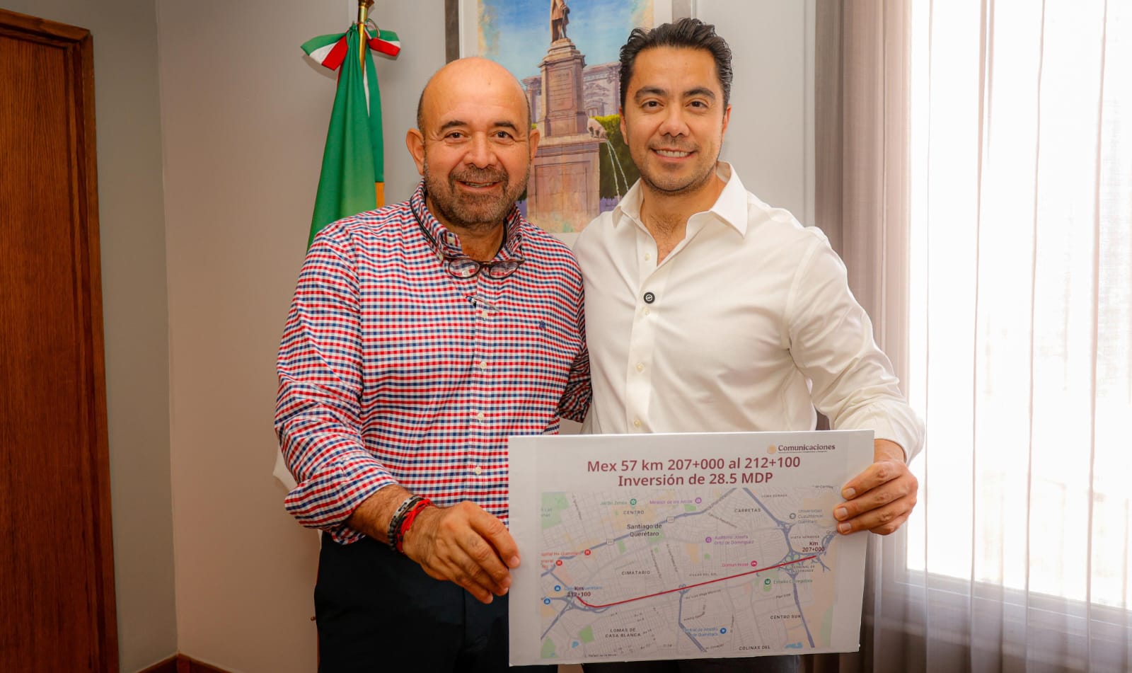 Informa Felifer Macías arranque de obra federal para rampa de frenado en la México-Querétaro