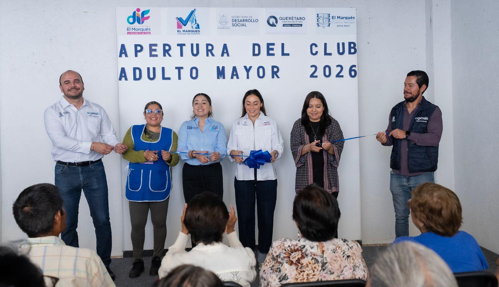 Fortalecen El Marqués y SEDESOQ atención integral con el Club del Adulto Mayor en La Cañada