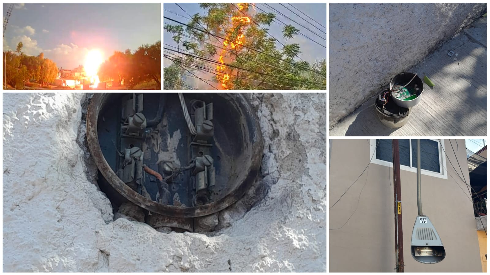 ALTO RIESGO POR DESCARGAS ELÉCTRICAS EN AMANECER BALVANERA!