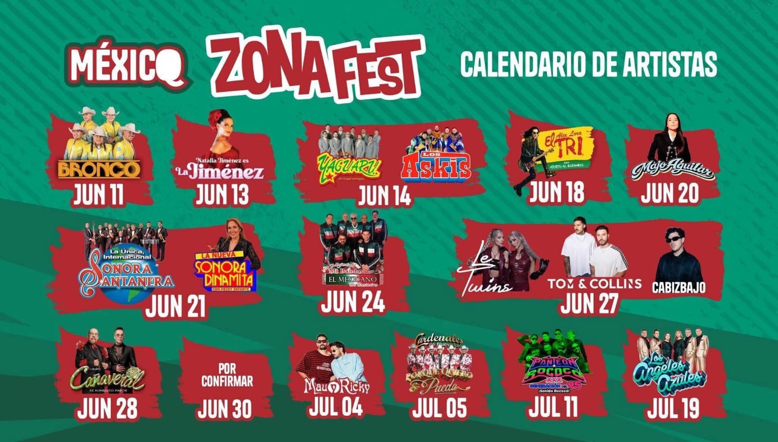 VAN 17 MIL BOLETOS VENDIDOS PARA EL MÉXICO ZONA FEST!