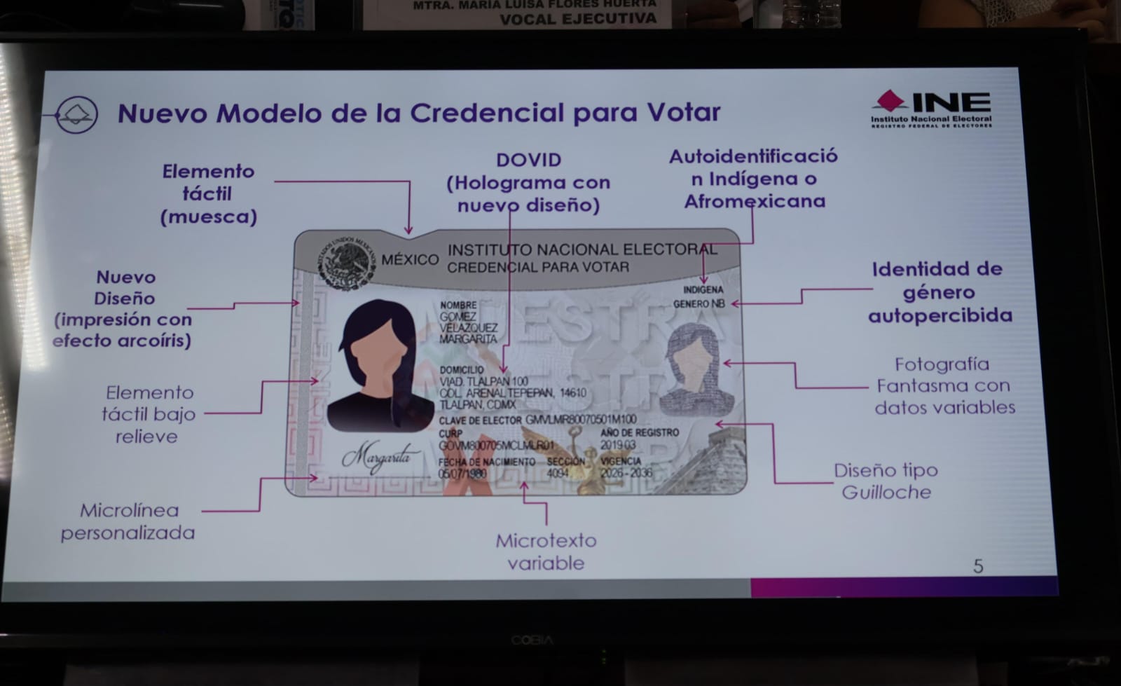 INE PRESENTA NUEVO MODELO DE LA CREDENCIAL PARA VOTAR
